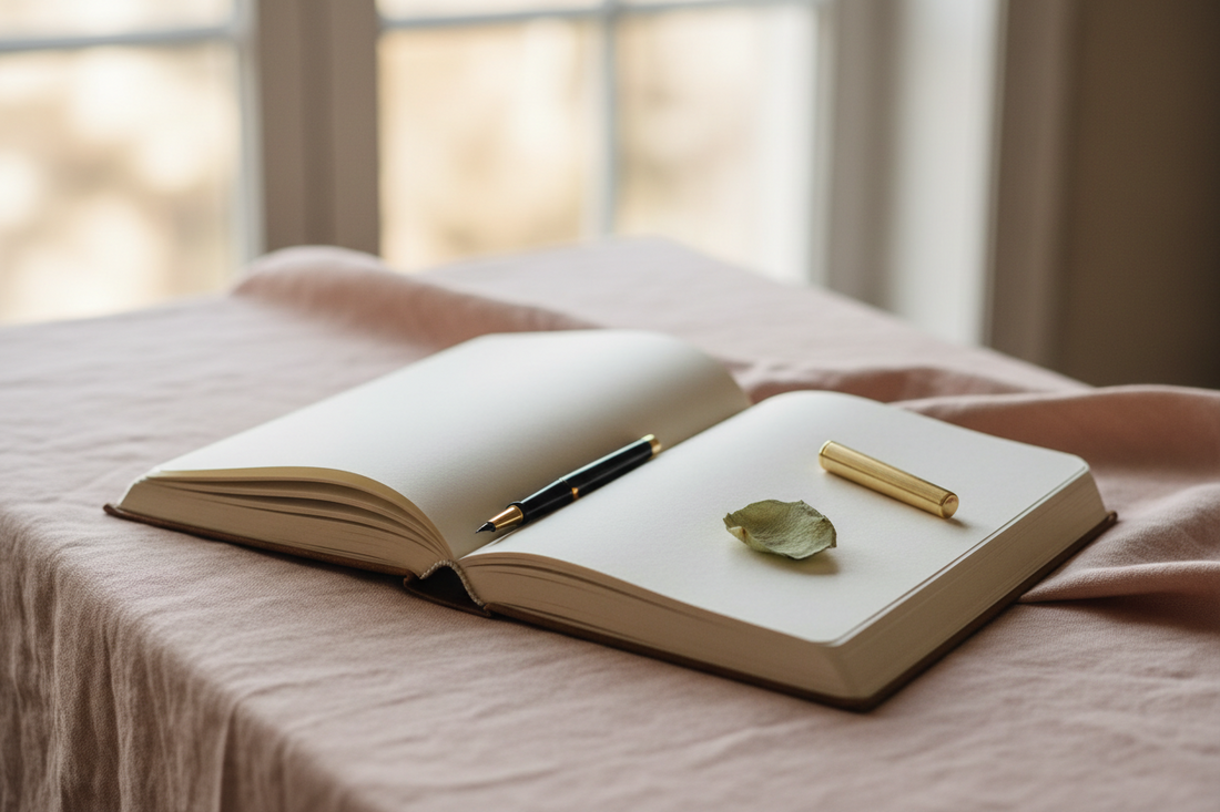 A quiet moment of healing process grief through journaling after pregnancy loss — Ink & Grace